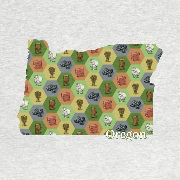 Oregon State Map Board Games by adamkenney